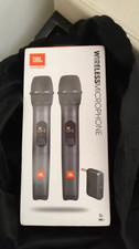 JBL Wireless Microphone System Set - 2 Pack for Karaoke Singing Cordless Mic New