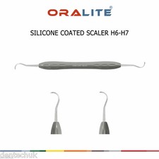 SILICONE COATED SICKLE SCALER H6-H7 PERIODONTIC ERGONOMIC DENTAL HAND INSTRUMENT