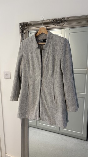 Zara grey herringbone tailored - zara,