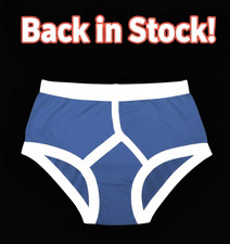 Men’s Blue Y Front Briefs