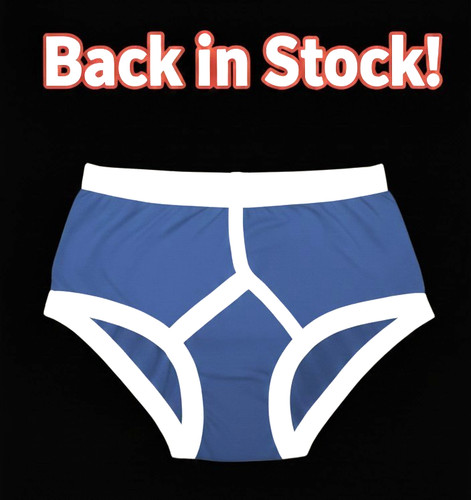 Men blue front briefs - blue,