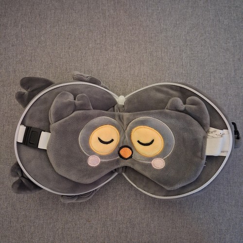 Owl travel pillow eye mask - owl,