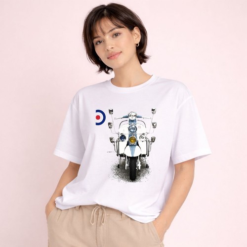 Classic mod scooter shirt - mod,