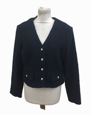 M&S Women's Jacket Navy Boucle