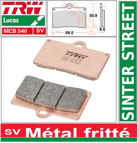 Front brake pads - 2, sinter