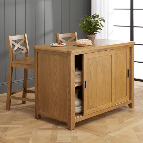 Kitchen island with bar table - kitchen,