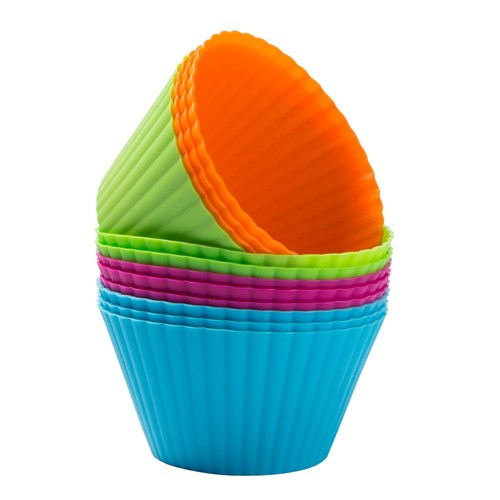 Large silicone muffin - large, cases
