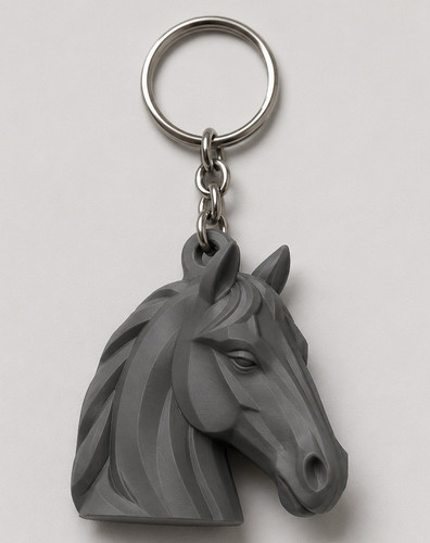 Grey horse head - grey,