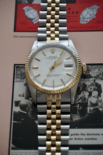 Two tone rolex datejust 1601 - two-tone,