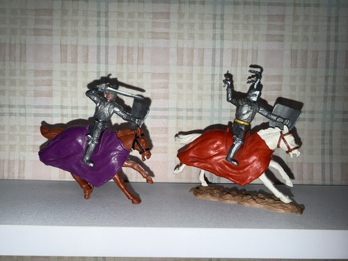 Vintage timpo knights horses - timpo,
