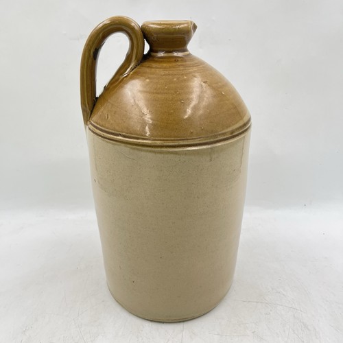 Antique stoneware flagon - stoneware,