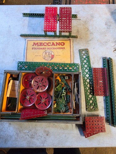 Vintage early meccano set - vintage,
