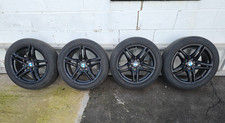 17” Borbet XR alloy wheels (set) Black winter tyres BMW 3 4 5 X1 X3 KBA 48988