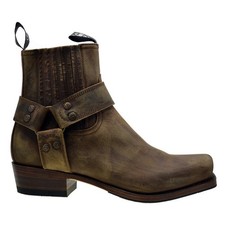 Sendra 8286 Harness Mad Dog Tang Leather Ankle Biker Boots Size 44