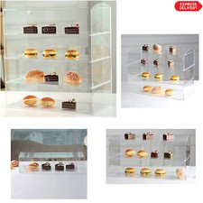 Acrylic Bakery Pastry Display Case Stand Cabinet Cakes Donuts Cupcakes Pastries