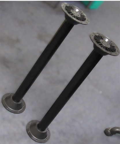 Black caravan table legs - black,