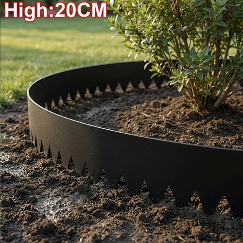 Corten steel lawn edging set - steel,