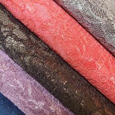 Floral Lace Satin Fabric