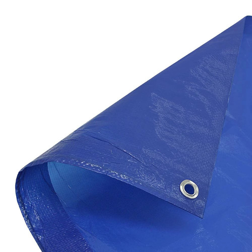 Blue tarpaulin medium duty - tarpaulin,