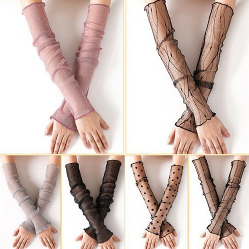 Women mesh lace long - lace,