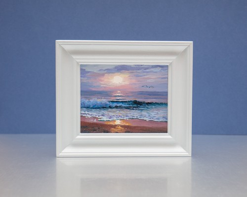 Oil painting original ocean - oil, painting,