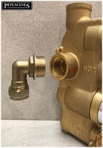 Brass concealed shower - brass,