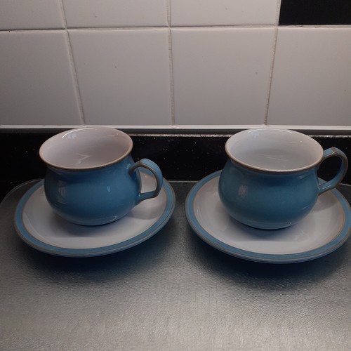 Denby colonial blue cup and - cup,