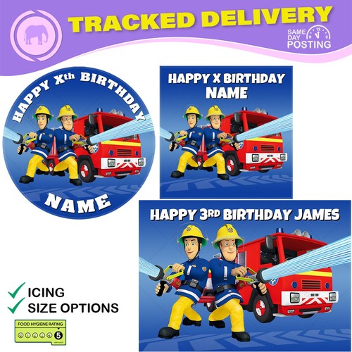 Fireman sam cake - fireman, topper