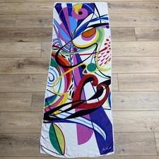 Roche Bobois Paris Joana Vasconcelos Synapse Abstract Art Scarf Viscose Silk