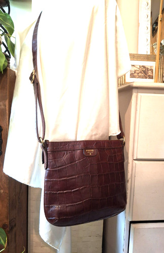 Fossil real leather - fossil, croc