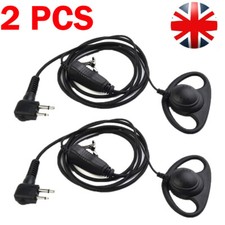 2PCS D Earphone Earpiece Mic