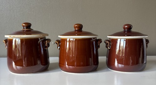 Vintage french brown glazed - french,