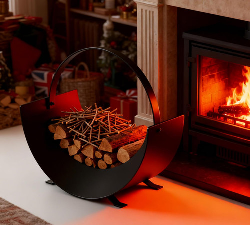 Kingson firewood log - firewood, basket