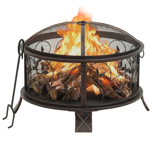 Steel round fire pit - round,