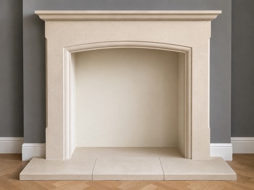 Bath stone fireplace the - the, fire