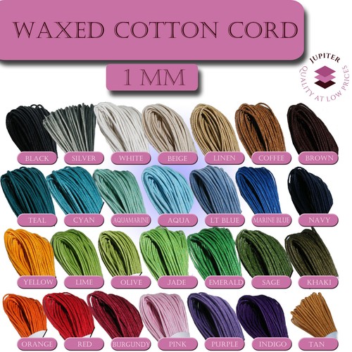 Waxed cotton cord - waxed,