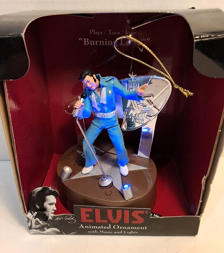 Elvis animated ornament - elvis,