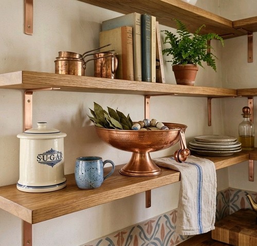 Vintage copper pedestal - ,
