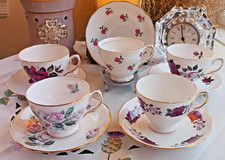 5 Rose Pattern Bone China