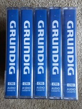 New And Sealed 5 Grundig C-90