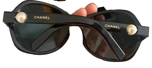 Chanel black white pearls - chanel,
