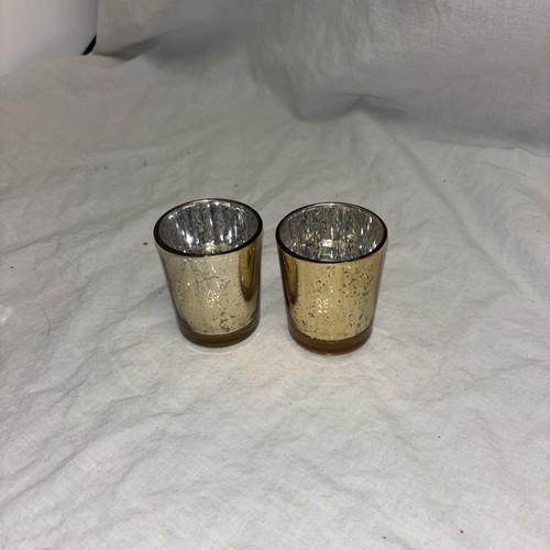 Mercury glass candle holders - mercury,