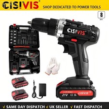 2*Battery 21V Cordless Drill