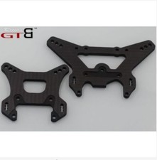 GTBRACING 6mm Carbon Fiber Front and Rear Suspension Plate for 1/5 Losi 5ive T