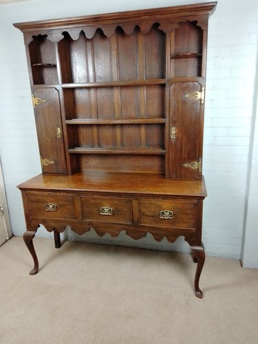 Antique english oak dresser - oak,