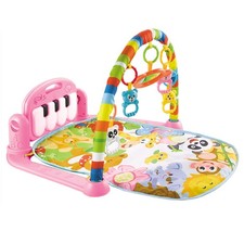 Baby Playmat Kick And Play Piano Gym With Music LED Lights Hanging Toys Mirror