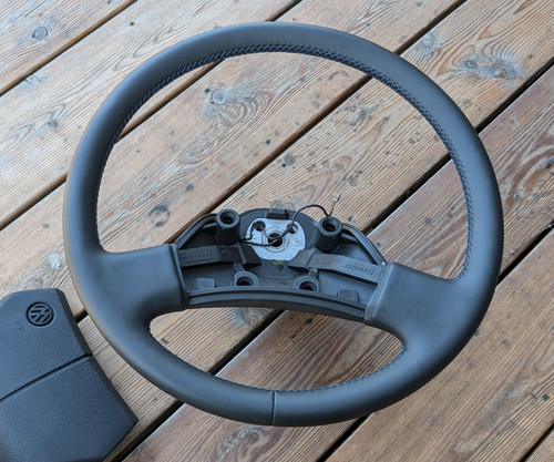 New leather steering wheel - new, for