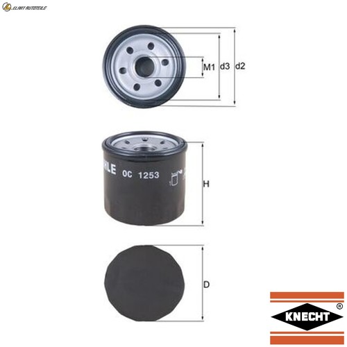 Oil filter 1253 for suzuki - filter,
