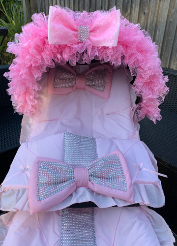 Pram pushchair frilly bling - pushchair,