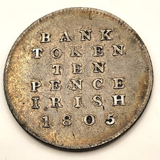 1805 Irish Bank Token Ten